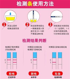 验孕棒的使用方法图片图解