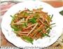 韭菜苔.豆腐干炒肉丝的做法图解4