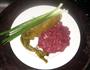 冲菜蒸牛肉的做法图解1