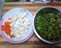 芹菜叶炒豆腐的做法图解1