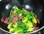 菜心炒腊肠的做法图解6