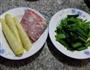 韭菜培根炒笋尖的做法图解1