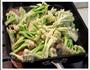 铁板肉片松花菜的做法图解3