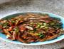 青椒豆干毛豆炒肉丝的做法图解9
