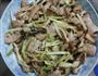 韭黄菇炒肉的做法图解4
