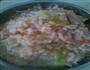 青菜肉糕拌饭的做法图解1