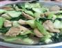 娃娃菜炒肉的做法图解3