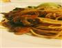蛤蜊油菜炒面的做法图解6