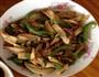 茭白青椒炒肉丝的做法图解6