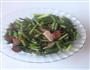腊肉炒蒜薹的做法图解4