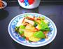 青椒缸豆炒茭白的做法图解5