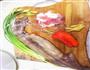 蒜苔炒鱿鱼肉片的做法图解1