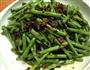 肉沬榄菜炒豆角的做法图解1