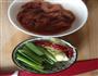 花菜炒肉的做法图解1