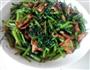 茼蒿炒肉的做法图解1