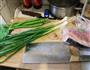 大葱青椒炒肉的做法图解1