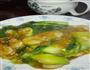 虾仁扒油菜的做法图解6