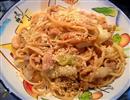 沙爹鸡肉炒乌冬