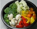 温泉蛋热蔬菜沙拉