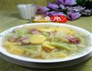 咸肉花菜豆腐羹
