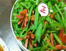 豆角炒章鱼肠