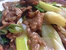 大葱炒里肌肉